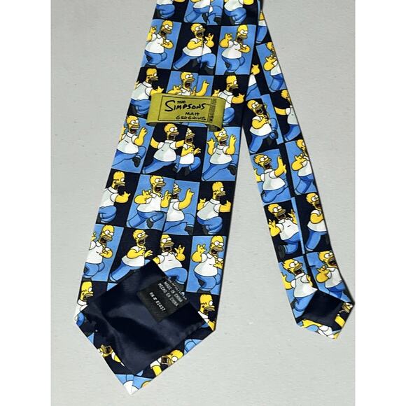 The Simpsons Bart Simpson Tie Cartoon Comic Mens Necktie - Picture 5 of 9